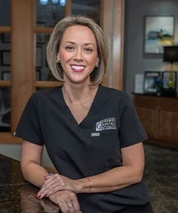 Stephanie, RDH and Clinical Office Administrator at Grand Dental Studio.